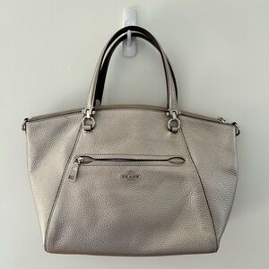 Like New Metallic Coach Bag